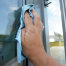Салфетки для мытья стекол Unger MicroWipe Lite из микрофибры, 300 г/кв.м, голубые